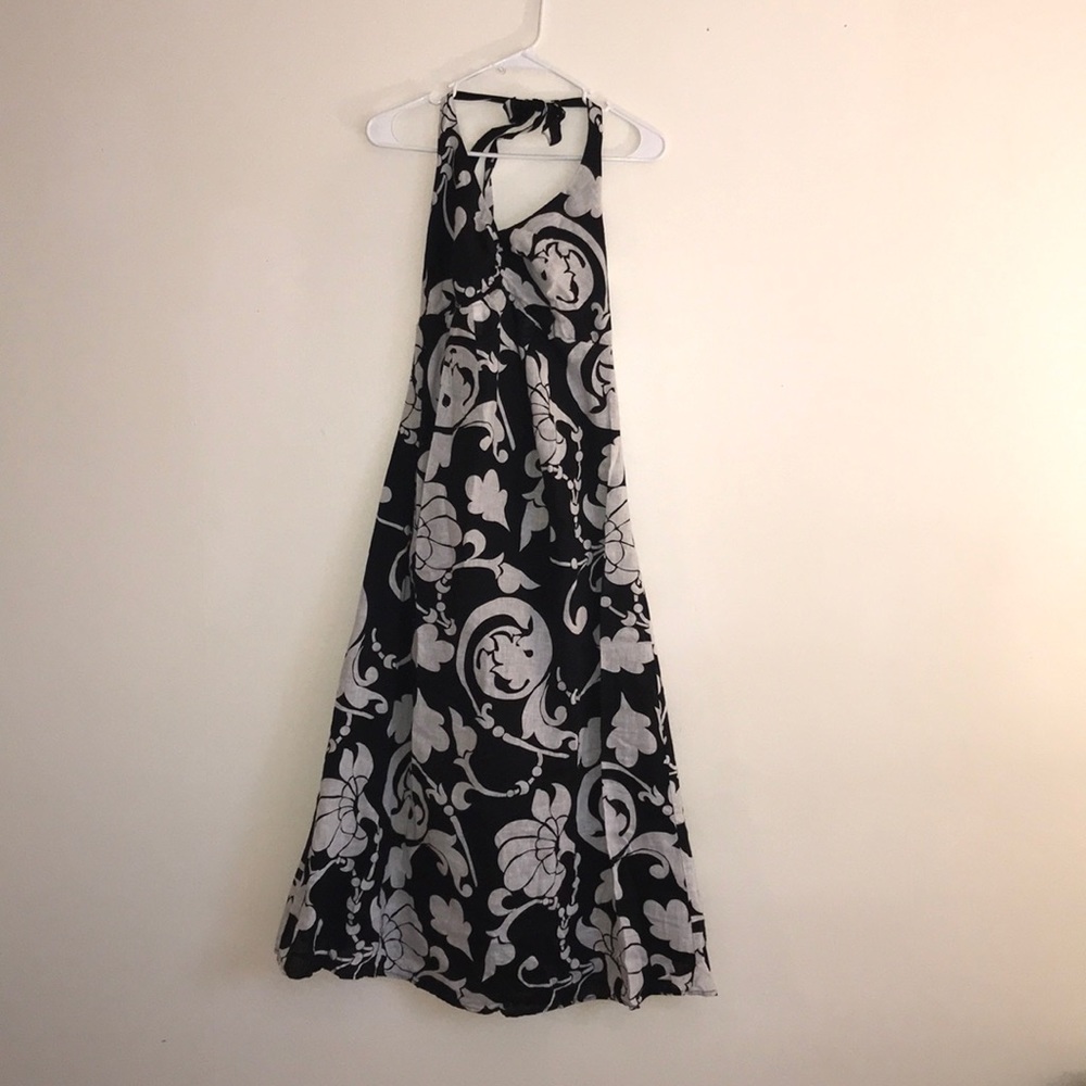 Maternity Halter Maxi Dress